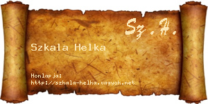 Szkala Helka névjegykártya